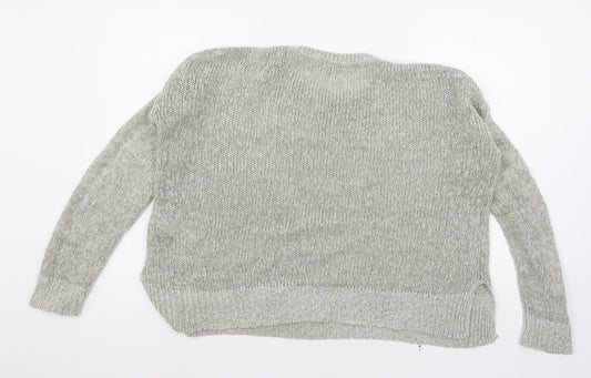 Womens UK Size M New Look Grey Pullover Jumper