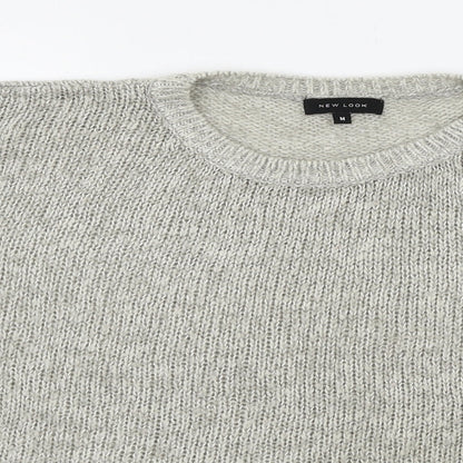 Womens UK Size M New Look Grey Pullover Jumper