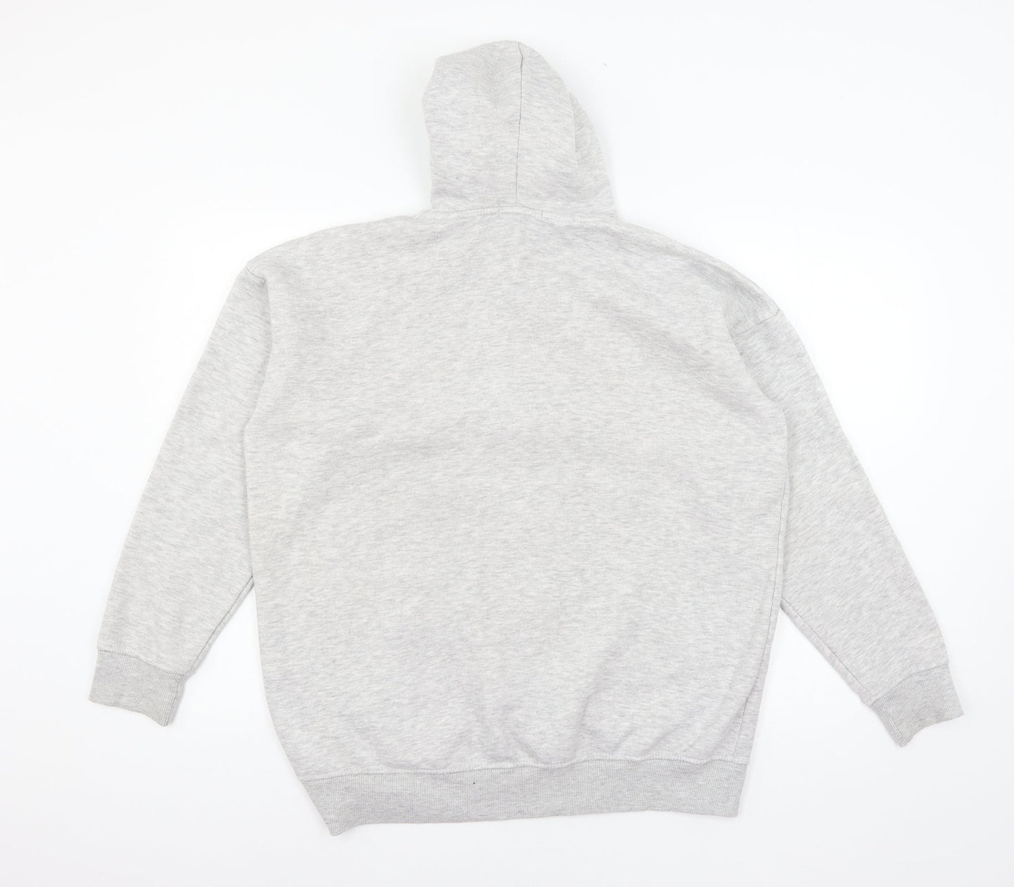 Mens UK Size S Boohoo Grey Full Zip Hoodie