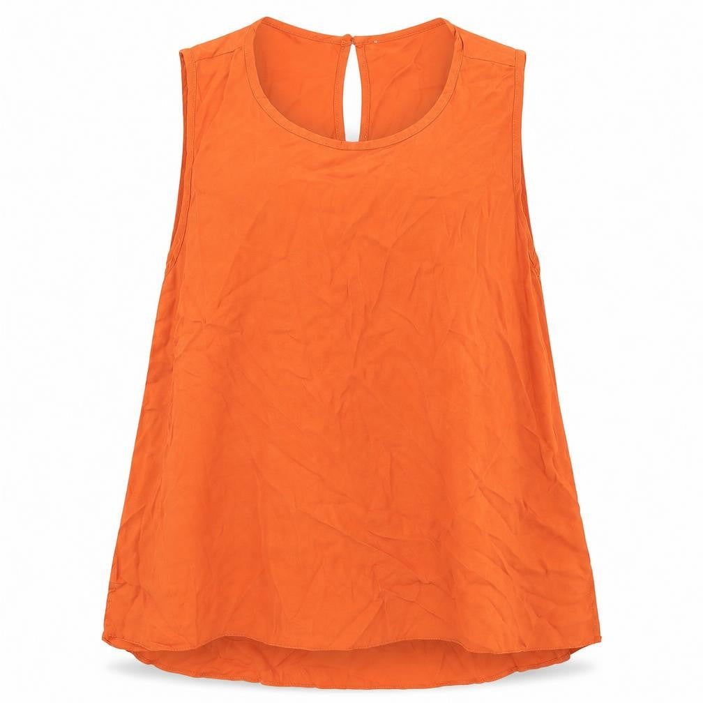 Womens UK Size 12 Dorothy Perkins Orange Basic Blouse
