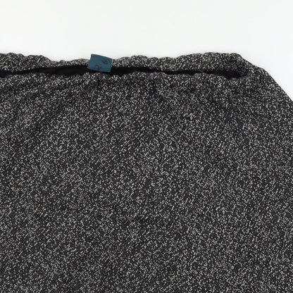 Amber Womens Grey  Knit Flare Skirt Size 18