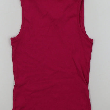 George Girls Pink Colourblock  Basic T-Shirt Size 10-11 Years