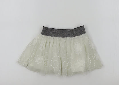 Girl2Girl Girls White Colourblock  Flare Skirt Size 2-3 Years
