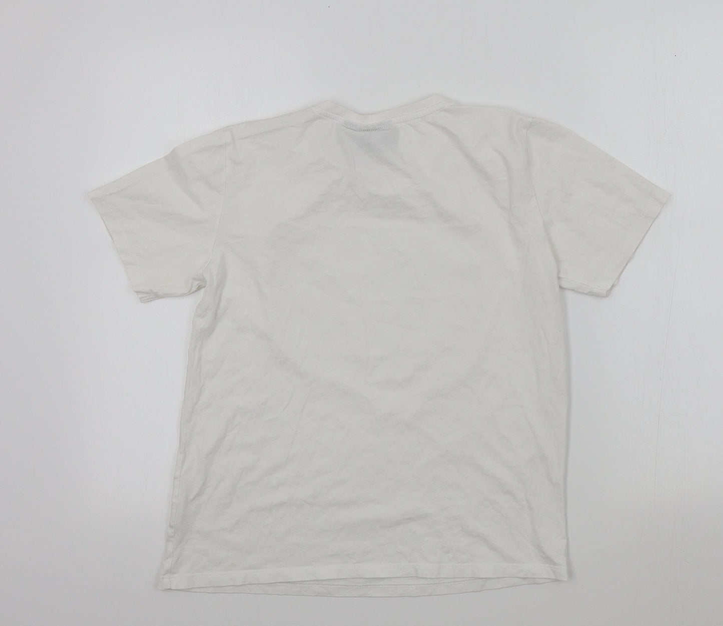 Womens UK Size S Netflix White Basic T-Shirt