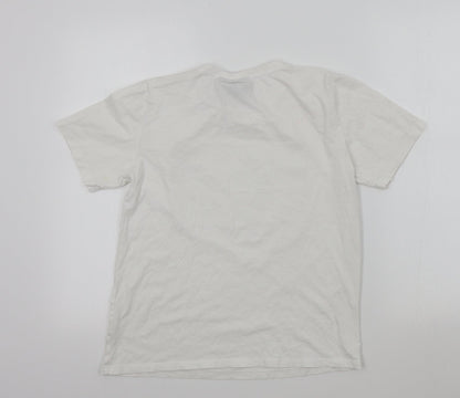 Womens UK Size S Netflix White Basic T-Shirt