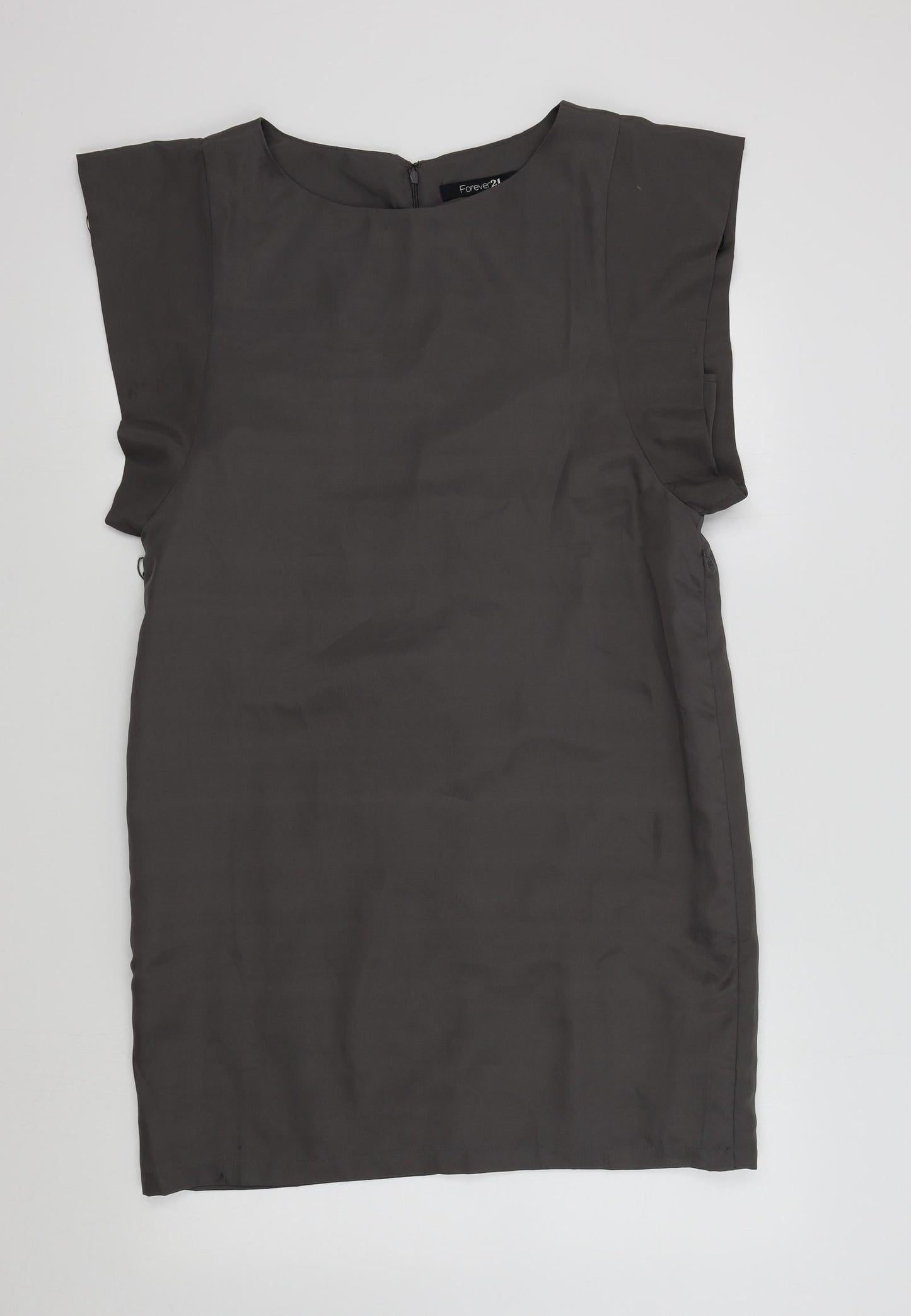 FOREVER 21 Womens Grey Colourblock  A-Line  Size L