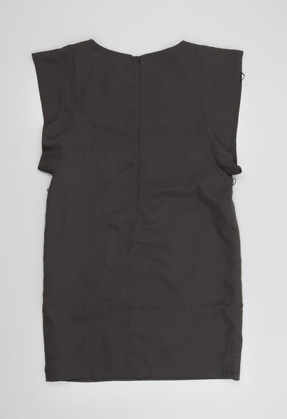 FOREVER 21 Womens Grey Colourblock  A-Line  Size L