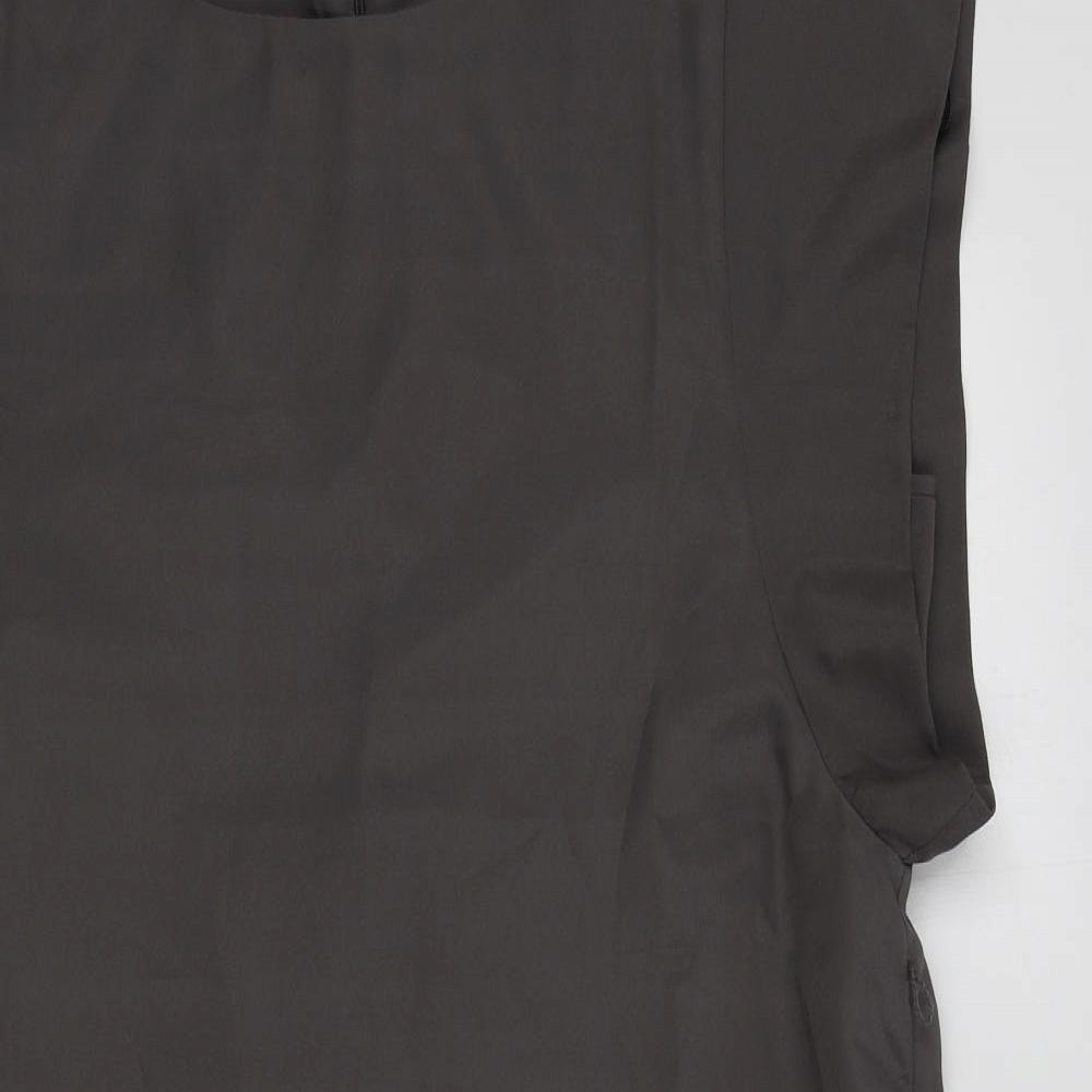 FOREVER 21 Womens Grey Colourblock  A-Line  Size L