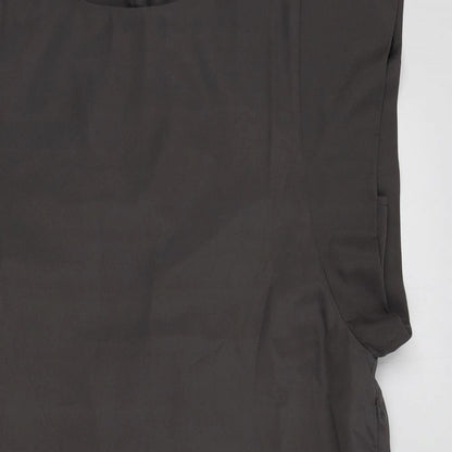 FOREVER 21 Womens Grey Colourblock  A-Line  Size L