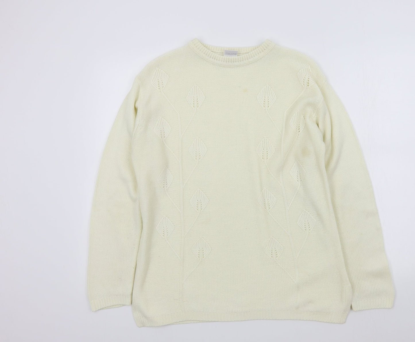 Womens UK Size 12 Preworn Beige Pullover Jumper
