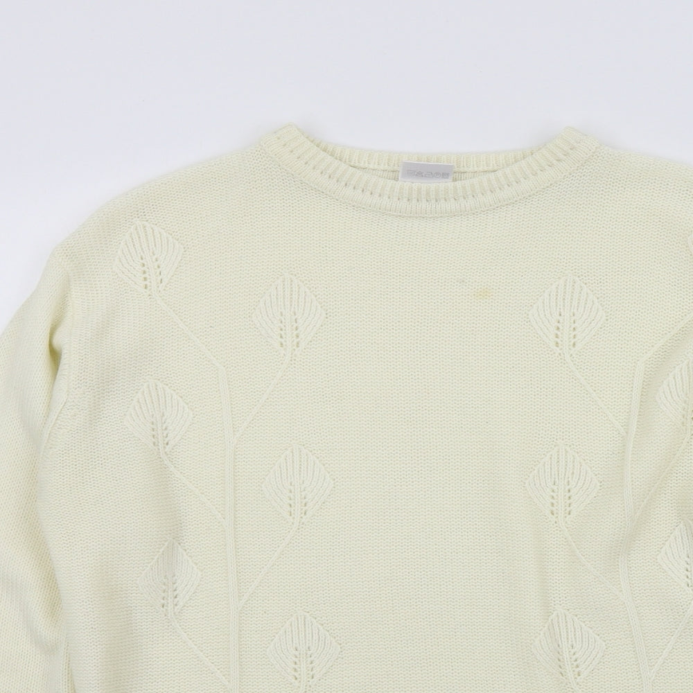 Womens UK Size 12 Preworn Beige Pullover Jumper