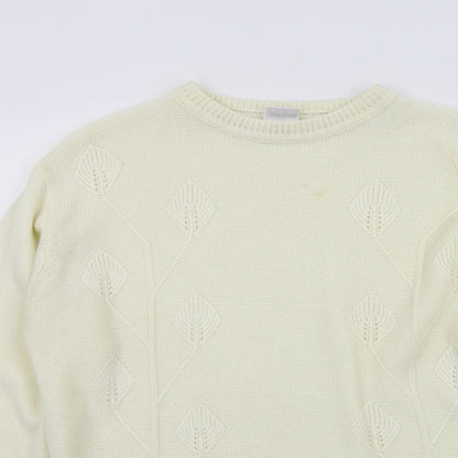 Womens UK Size 12 Preworn Beige Pullover Jumper
