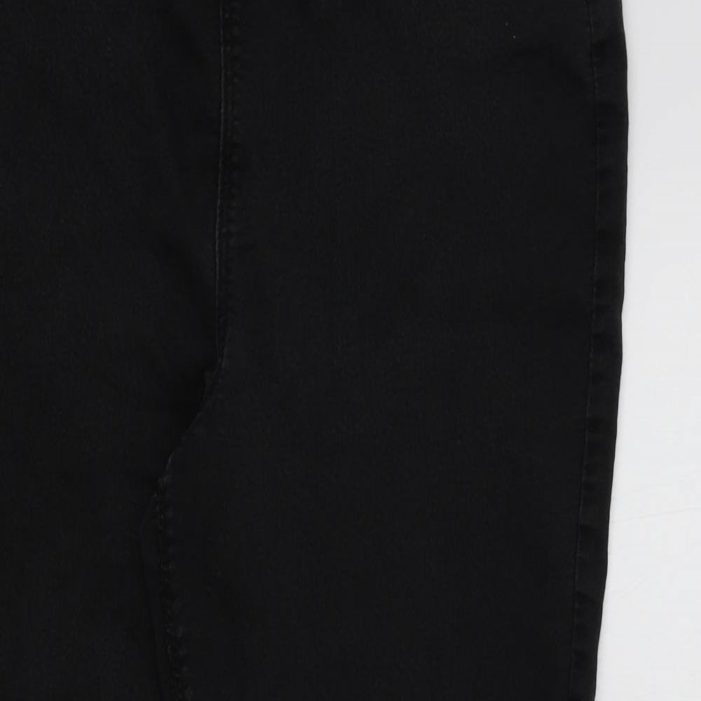 Womens UK Size 12 Denim Regular Fit Skinny Black Jeans