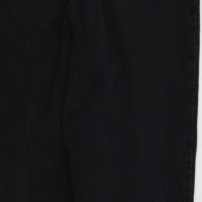 Womens UK Size 12 Denim Regular Fit Skinny Black Jeans