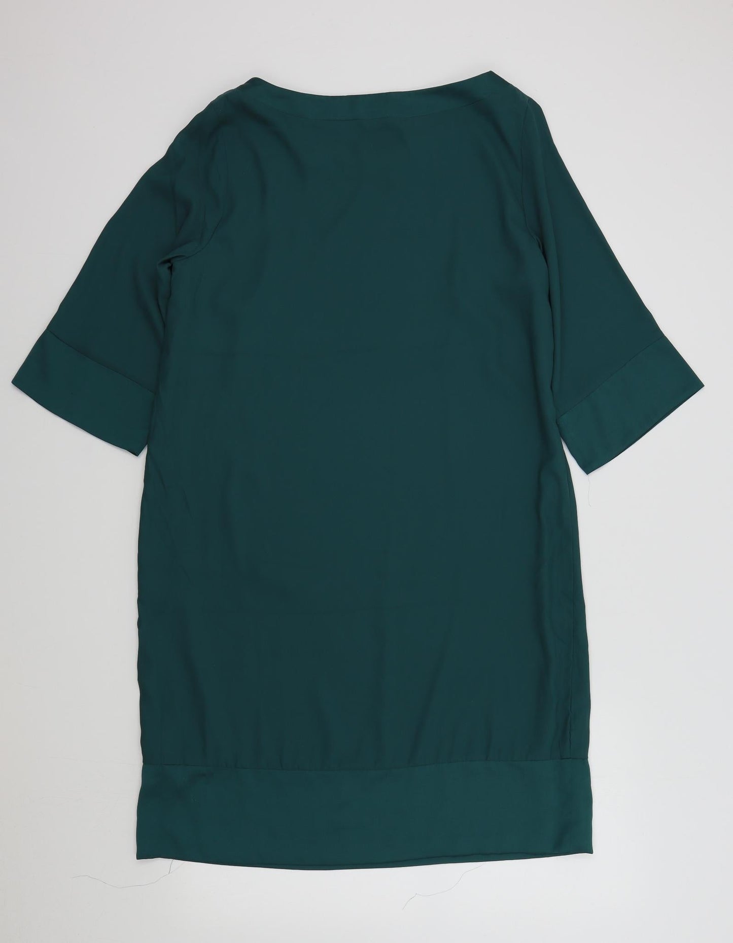 H&M Womens Green Colourblock  A-Line  Size 10