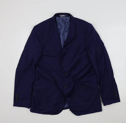 Mens UK Size 40 M&S Regular Blue Suit Jacket
