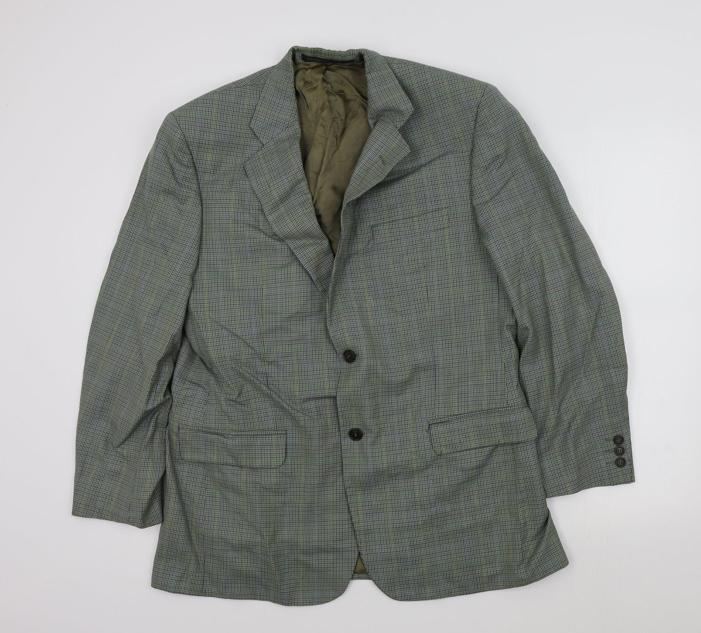 Mens UK Size 42 M&S Regular Green Suit Jacket