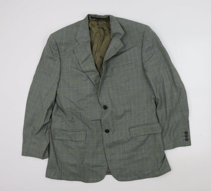 Mens UK Size 42 M&S Regular Green Suit Jacket