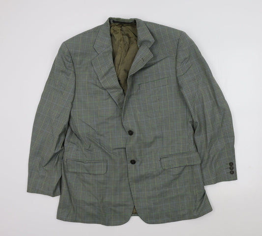 Mens UK Size 42 M&S Regular Green Suit Jacket