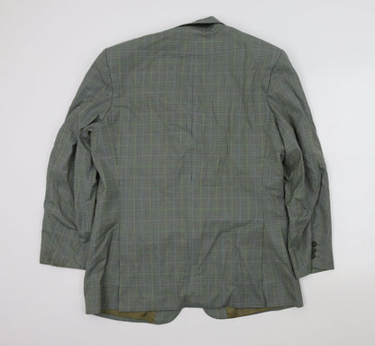 Mens UK Size 42 M&S Regular Green Suit Jacket