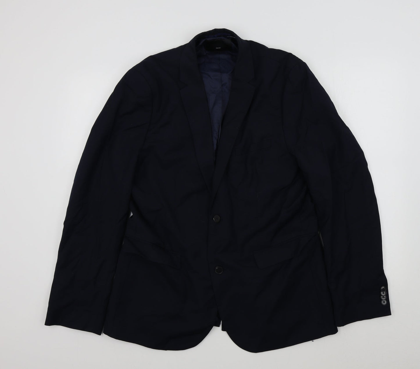 Mens UK Size 44 H&M Regular Blue Suit Jacket