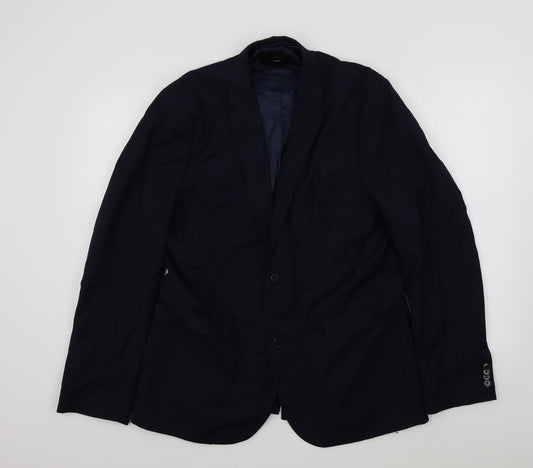 Mens UK Size 44 H&M Regular Blue Suit Jacket
