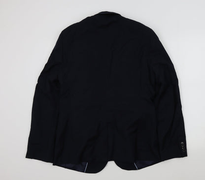 Mens UK Size 44 H&M Regular Blue Suit Jacket