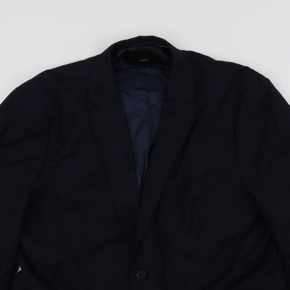 Mens UK Size 44 H&M Regular Blue Suit Jacket