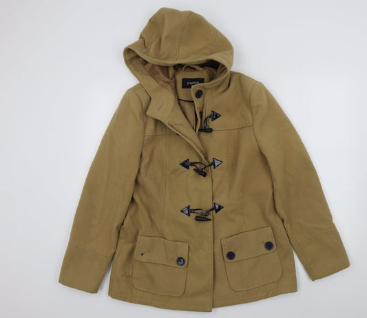 Papaya Womens Brown   Overcoat Coat Size 14