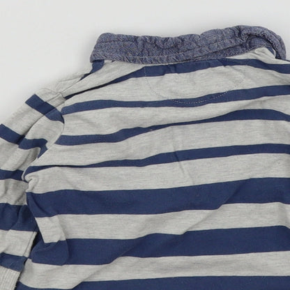 F&F Boys Blue Striped  Basic T-Shirt Size 3-6 Months