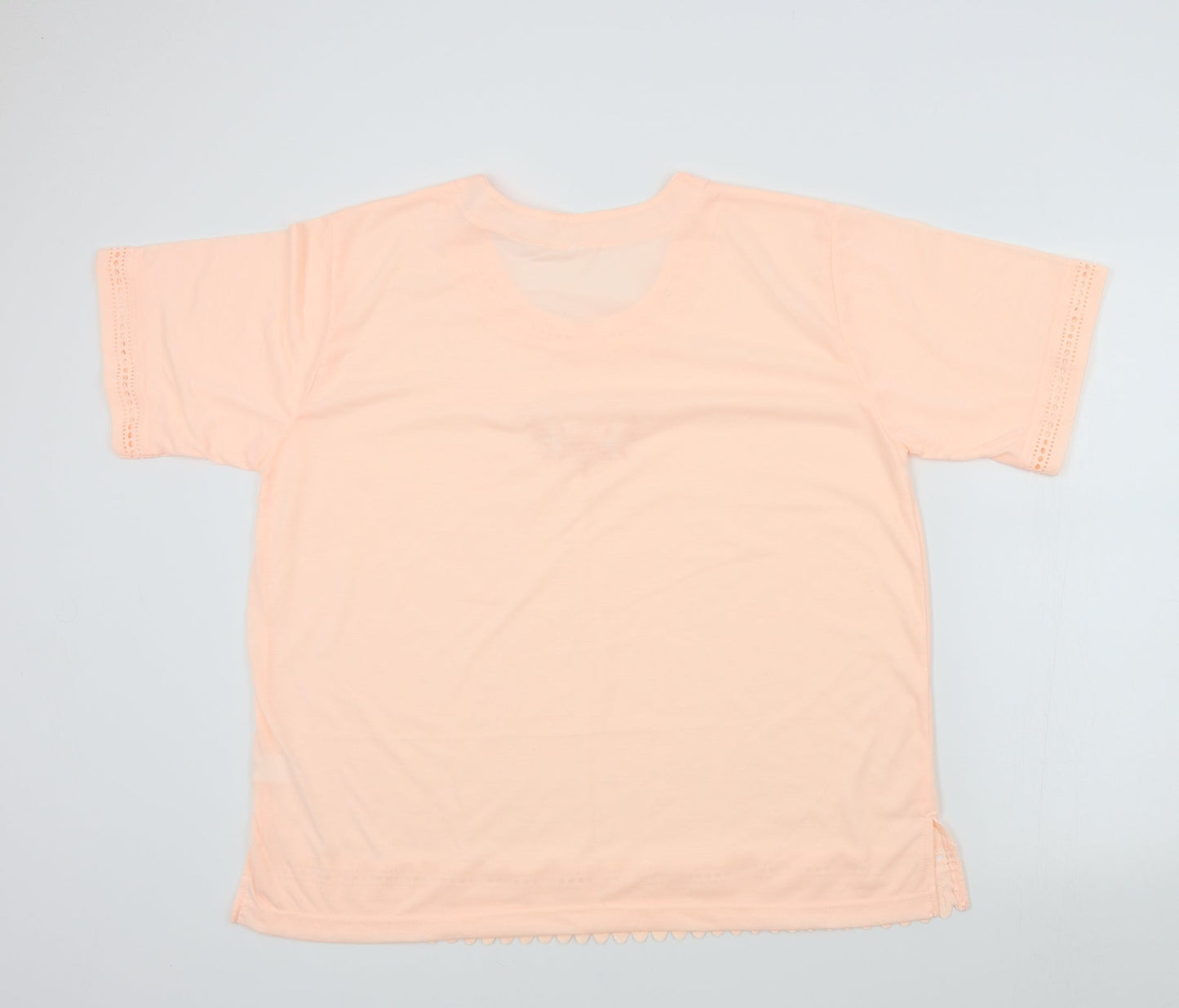 Womens UK Size 2XL Preworn Orange Basic T-Shirt