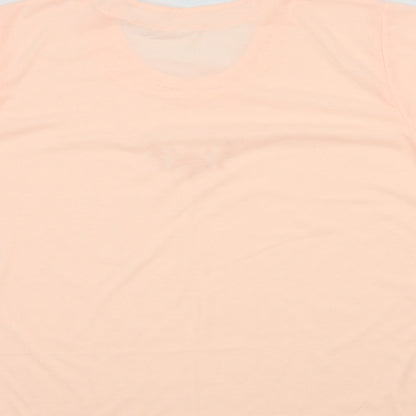 Womens UK Size 2XL Preworn Orange Basic T-Shirt