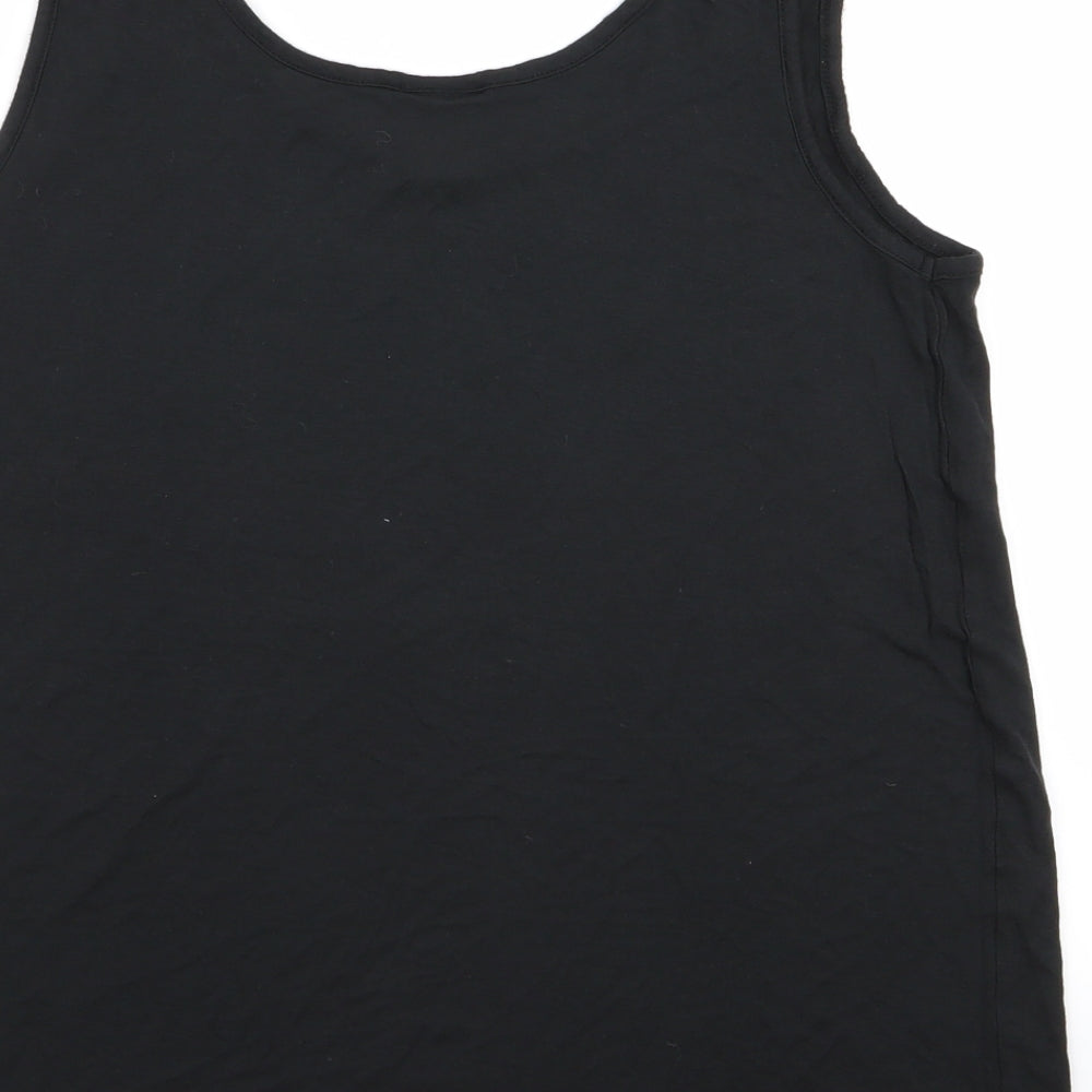 VERO MODA Womens Black   Basic Tank Size M