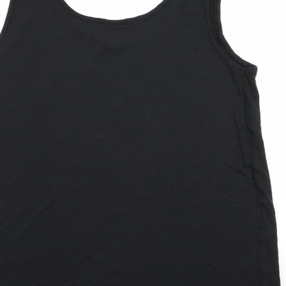 VERO MODA Womens Black   Basic Tank Size M
