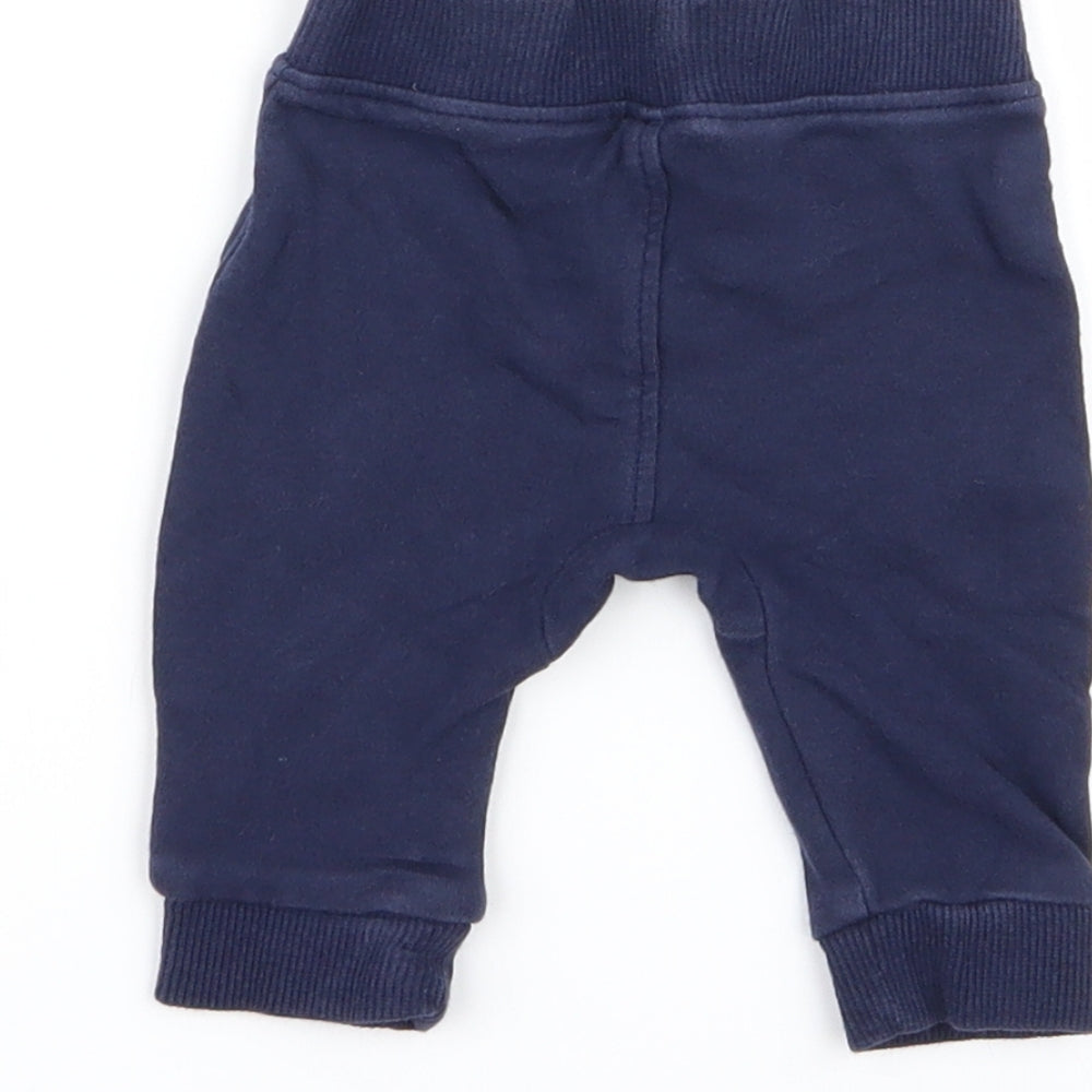 Asda George Boys Blue   Jogger Trousers Size 0-3 Months