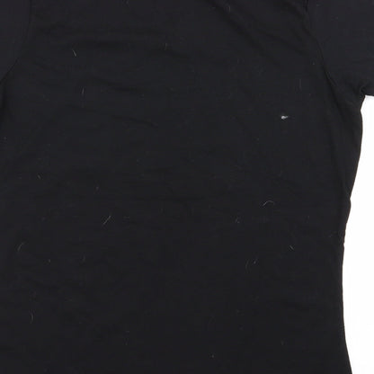 waitomo Womens Black Geometric  Basic T-Shirt Size M