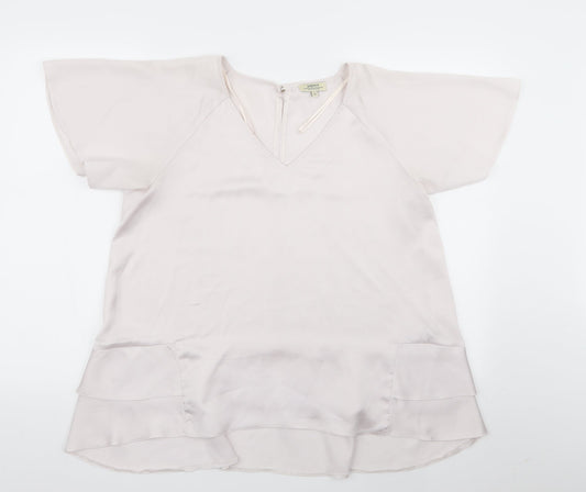 Papaya Womens Pink   Basic Blouse Size 12