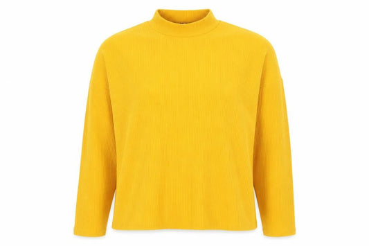 Womens UK Size S Divided by H&M Yellow Basic T-Shirt