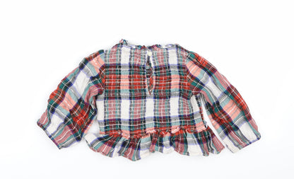crew cuts Girls Multicoloured Check  Basic Blouse Size 2 Years
