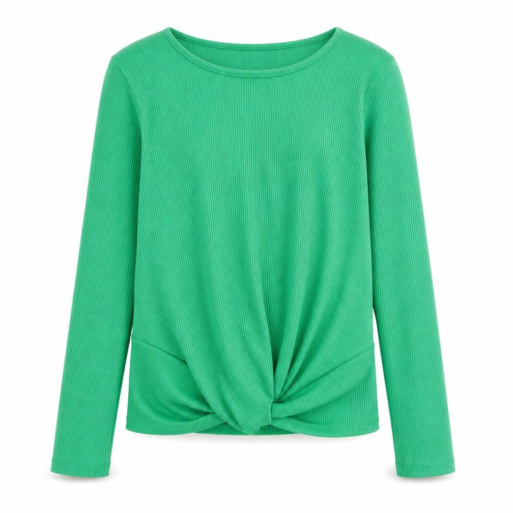 Candy Couture Girls Green   Basic T-Shirt Size 12 Years