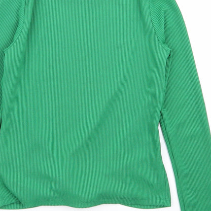 Candy Couture Girls Green   Basic T-Shirt Size 12 Years