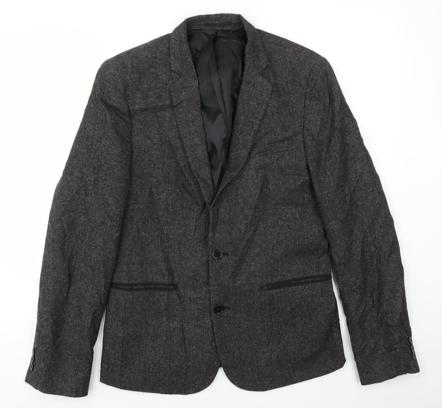 Mens UK Size S Burton menswear Regular Grey Suit Jacket