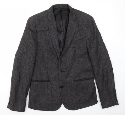 Mens UK Size S Burton menswear Regular Grey Suit Jacket