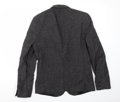 Mens UK Size S Burton menswear Regular Grey Suit Jacket