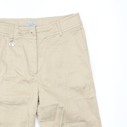 DAILY Womens Beige   Capri Trousers Size 32 in