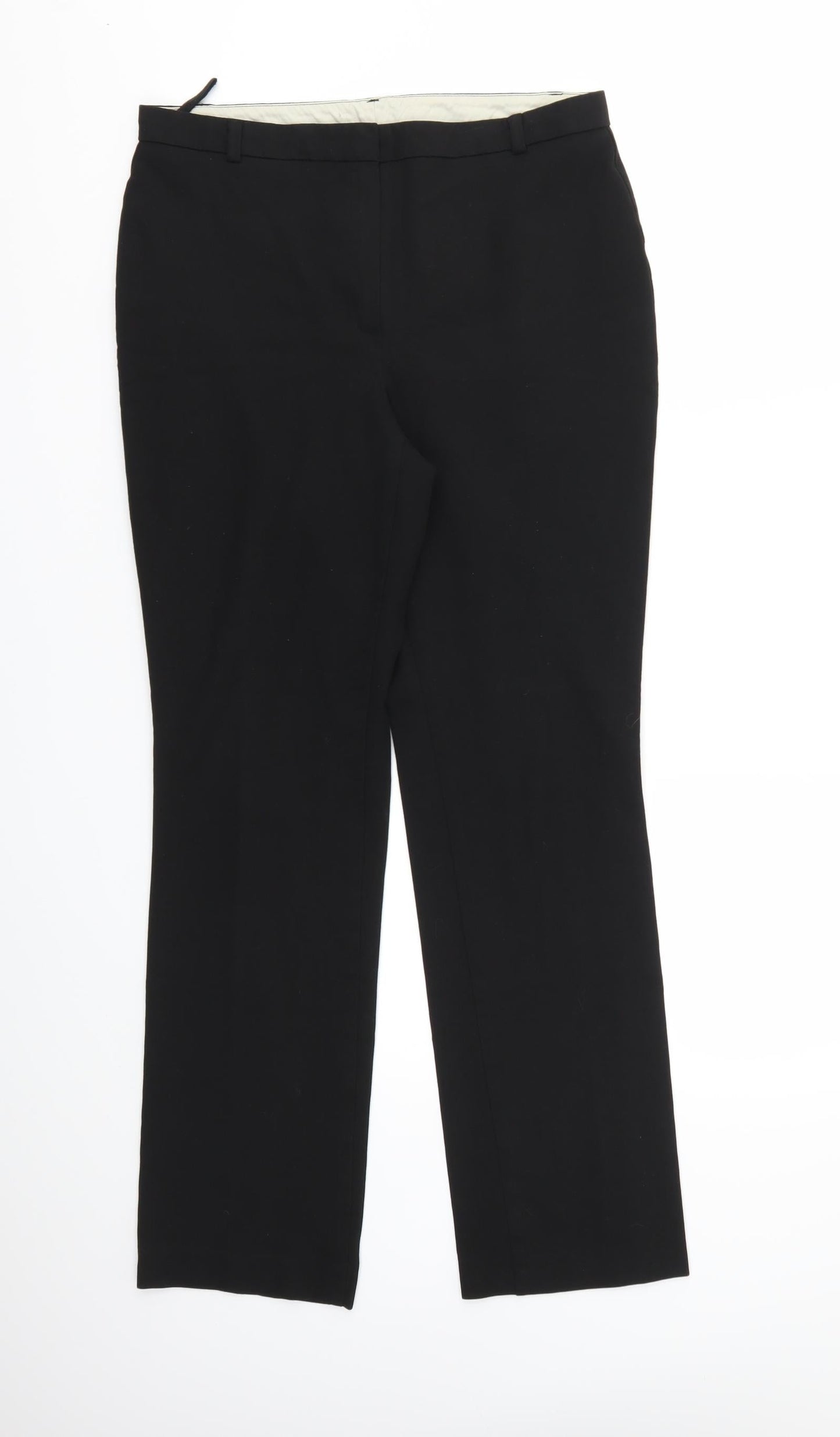 Womens UK Size 12 M&S Regular Fit  Black Trousers