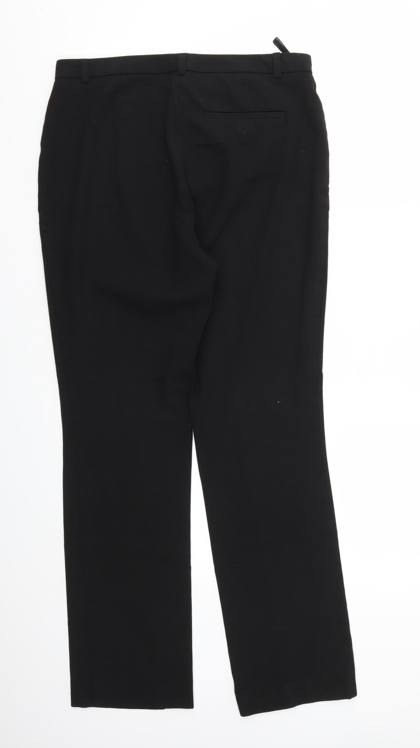 Womens UK Size 12 M&S Regular Fit  Black Trousers