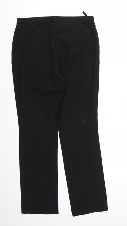 Womens UK Size 12 M&S Regular Fit  Black Trousers