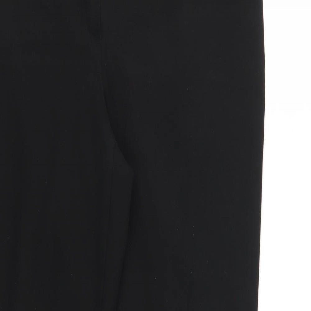 Womens UK Size 12 M&S Regular Fit  Black Trousers