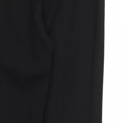 Womens UK Size 12 M&S Regular Fit  Black Trousers